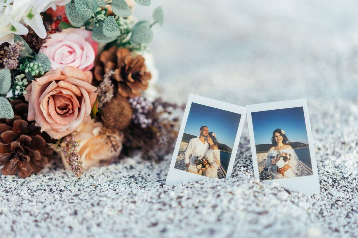 polaroid mariage 