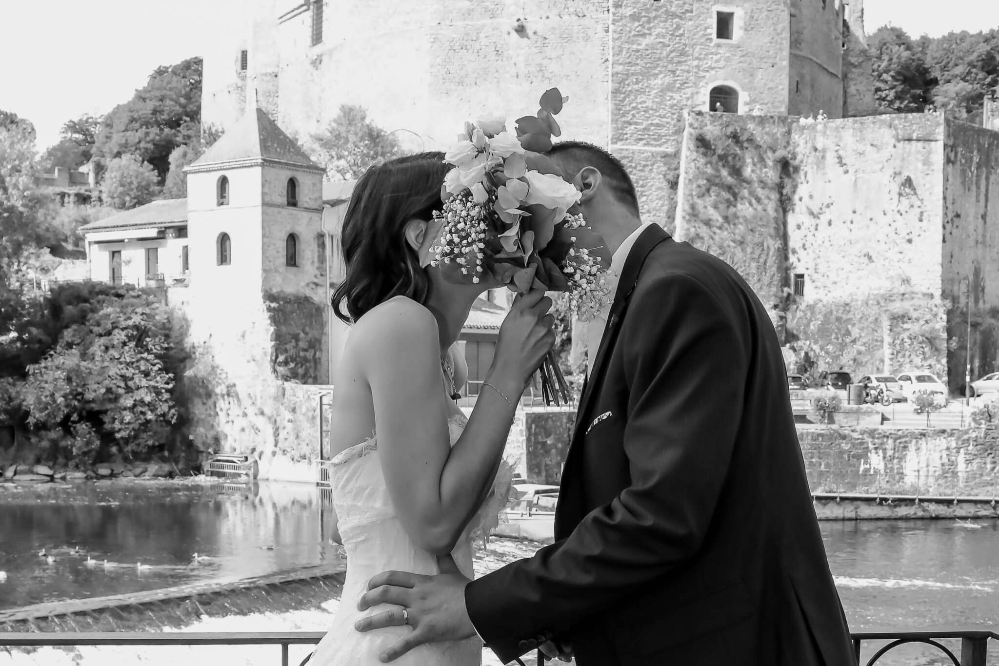 Photo mariés noir & blanc