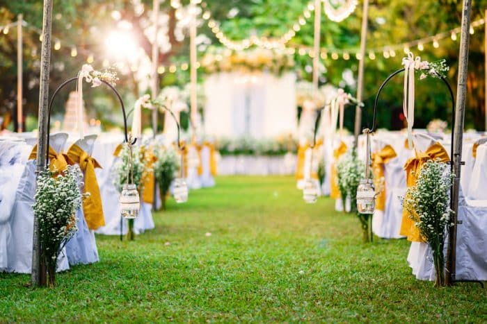 location de la décoration de votre mariage