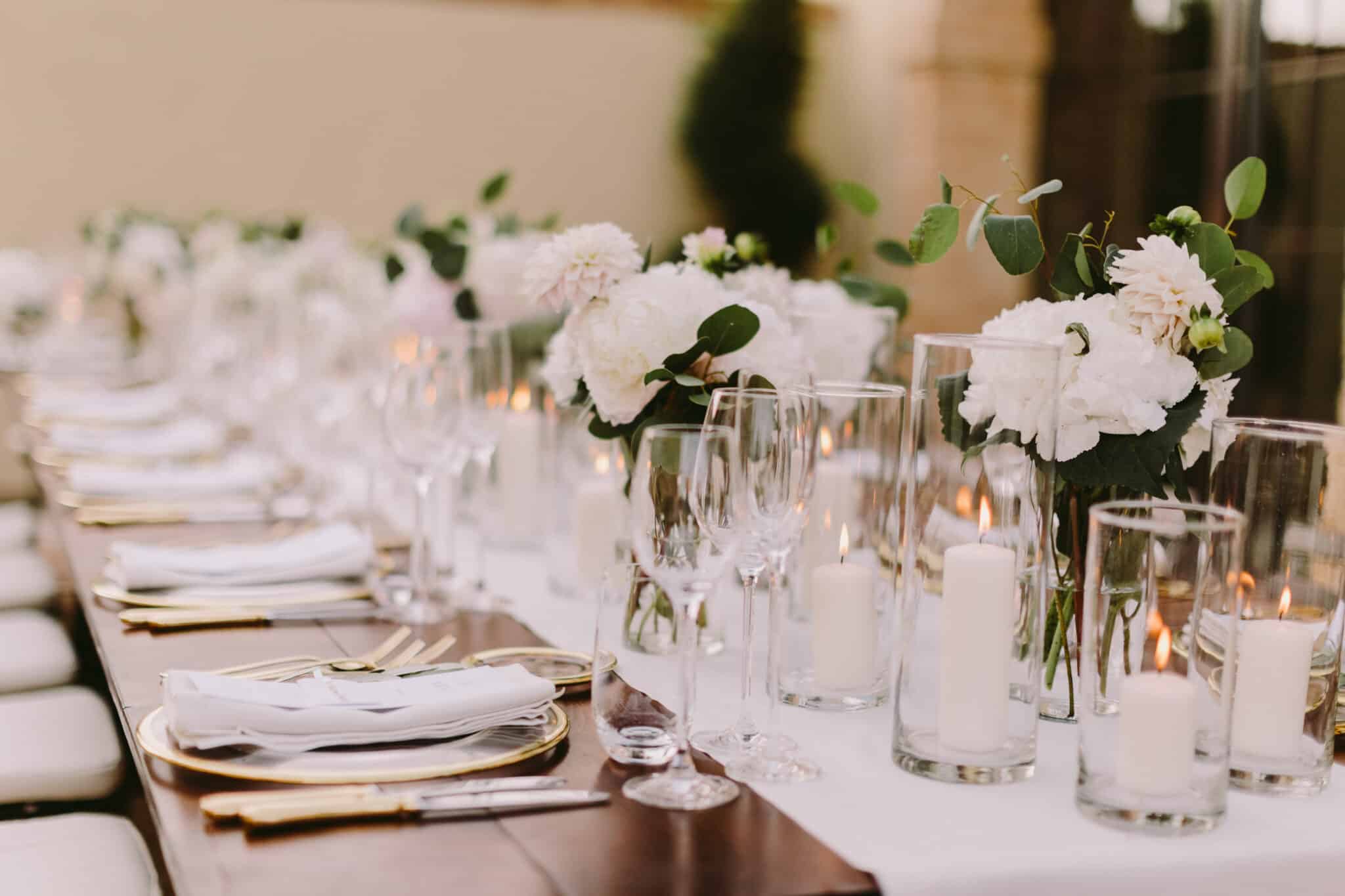 wedding banquet decoration in italy