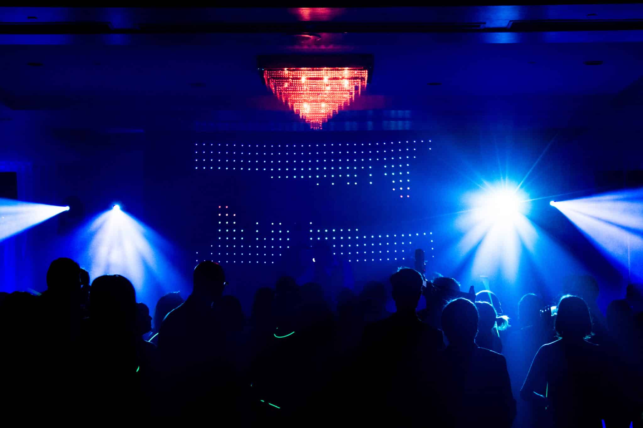 crowd during a party or wedding reception