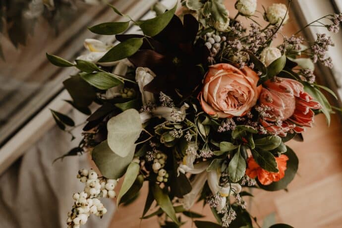 bouquet de mariage automne hiver